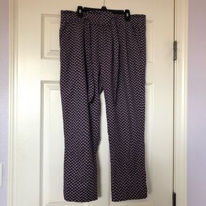 GAP Pattern Cropped Ankle Pants